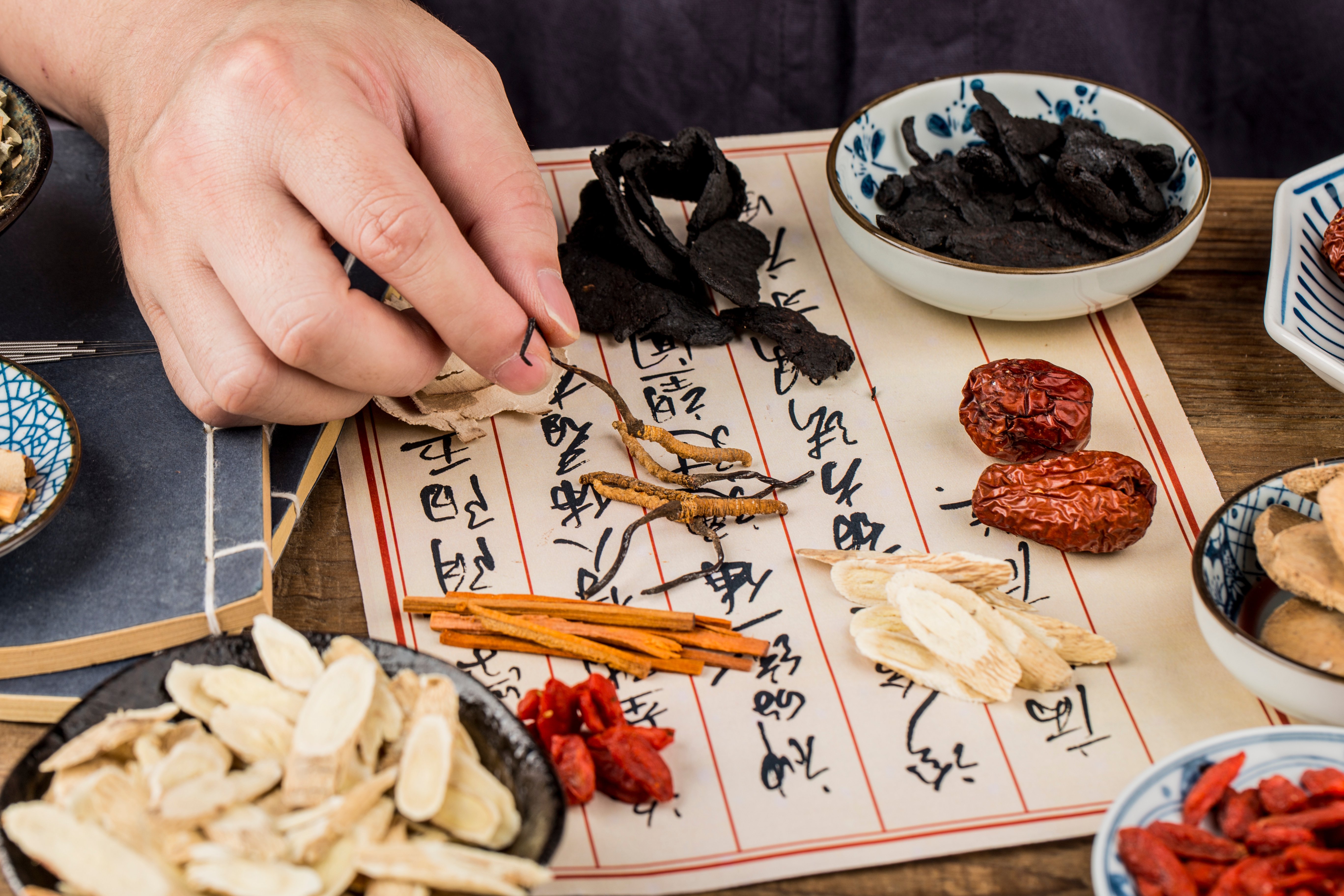 Various traditional Chinese Medicine.